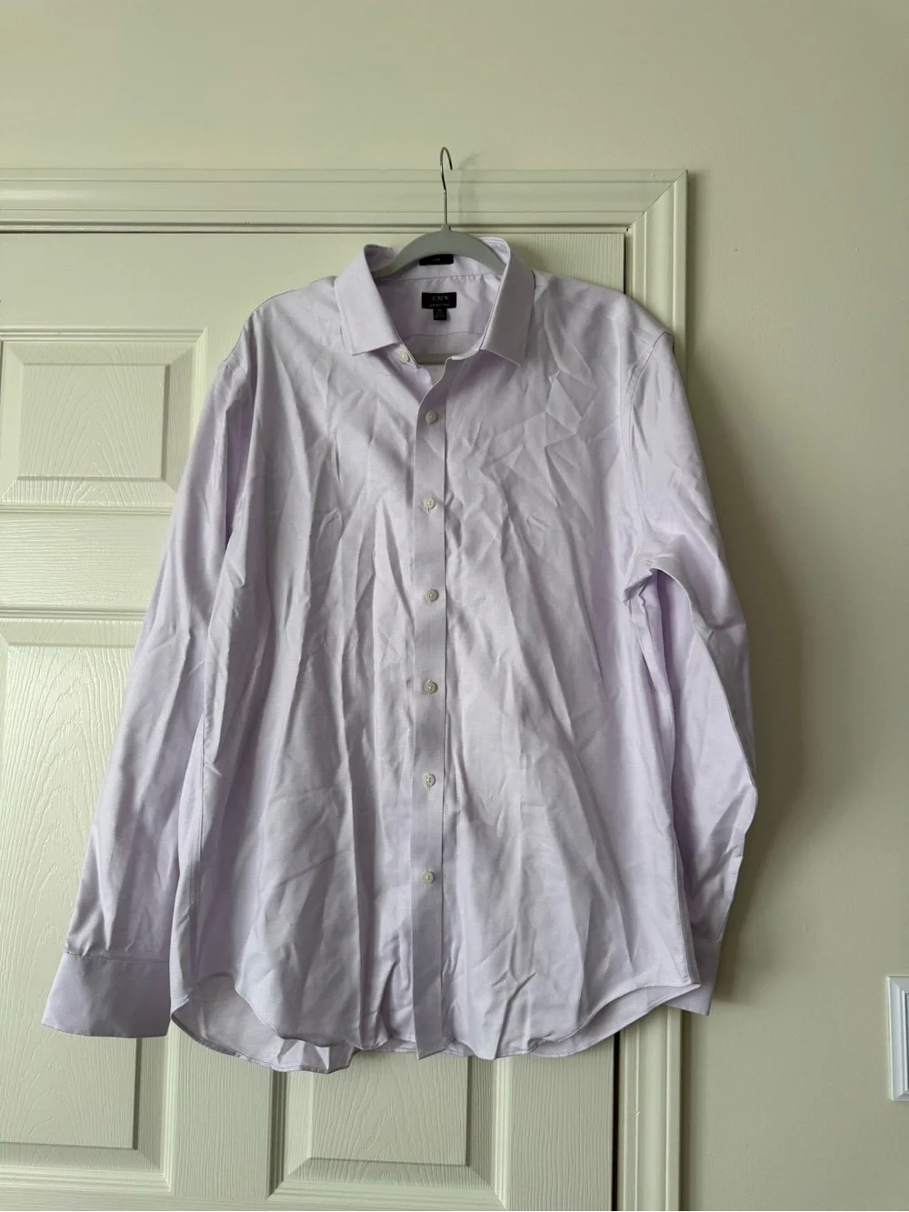 J. Crew Light Lavender Cotton Dress Shirt 17-17.5